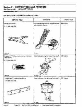 Bombardier SeaDoo 1993 factory shop manual, Page 24