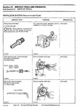 Bombardier SeaDoo 1993 factory shop manual, Page 26