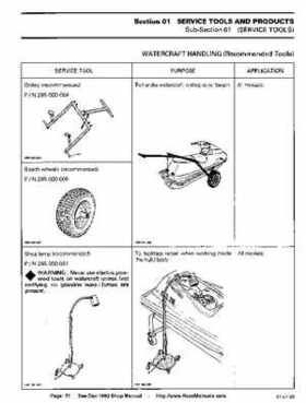 Bombardier SeaDoo 1993 factory shop manual, Page 31