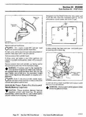 Bombardier SeaDoo 1993 factory shop manual, Page 54