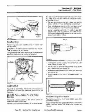 Bombardier SeaDoo 1993 factory shop manual, Page 58