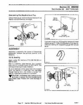 Bombardier SeaDoo 1993 factory shop manual, Page 77