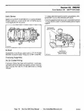 Bombardier SeaDoo 1993 factory shop manual, Page 79