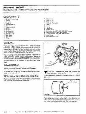 Bombardier SeaDoo 1993 factory shop manual, Page 83