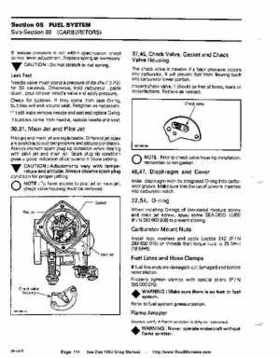 Bombardier SeaDoo 1993 factory shop manual, Page 114