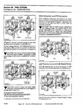 Bombardier SeaDoo 1993 factory shop manual, Page 116