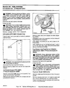 Bombardier SeaDoo 1993 factory shop manual, Page 118