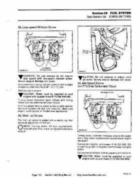 Bombardier SeaDoo 1993 factory shop manual, Page 123