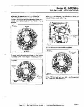 Bombardier SeaDoo 1993 factory shop manual, Page 143