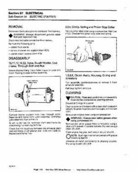 Bombardier SeaDoo 1993 factory shop manual, Page 154