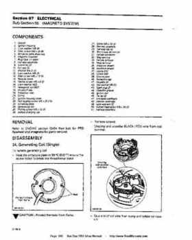 Bombardier SeaDoo 1993 factory shop manual, Page 160