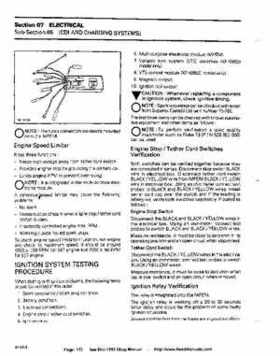 Bombardier SeaDoo 1993 factory shop manual, Page 172