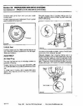 Bombardier SeaDoo 1993 factory shop manual, Page 208