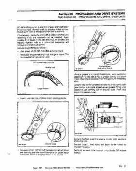 Bombardier SeaDoo 1993 factory shop manual, Page 217