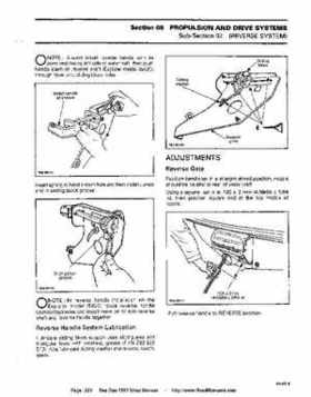 Bombardier SeaDoo 1993 factory shop manual, Page 223