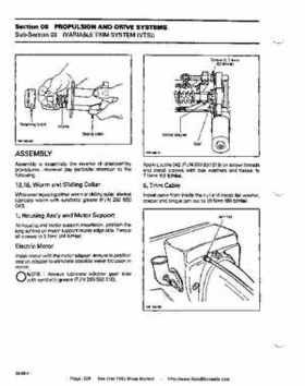 Bombardier SeaDoo 1993 factory shop manual, Page 228