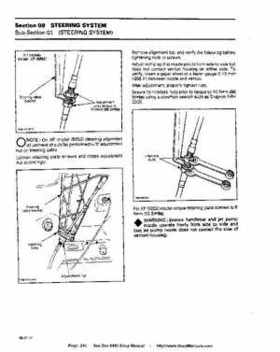 Bombardier SeaDoo 1993 factory shop manual, Page 241
