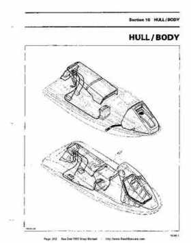 Bombardier SeaDoo 1993 factory shop manual, Page 242