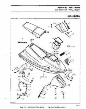 Bombardier SeaDoo 1993 factory shop manual, Page 243