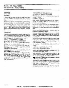 Bombardier SeaDoo 1993 factory shop manual, Page 256
