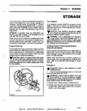 Bombardier SeaDoo 1993 factory shop manual, Page 259