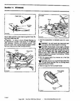 Bombardier SeaDoo 1993 factory shop manual, Page 260