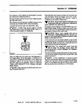 Bombardier SeaDoo 1993 factory shop manual, Page 263