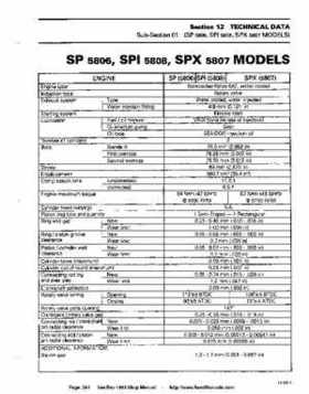 Bombardier SeaDoo 1993 factory shop manual, Page 264