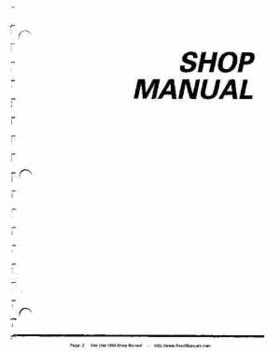 Bombardier SeaDoo 1994 factory shop manual, Page 2