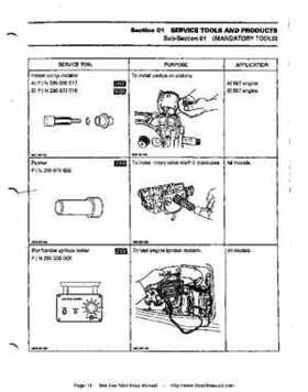 Bombardier SeaDoo 1994 factory shop manual, Page 11