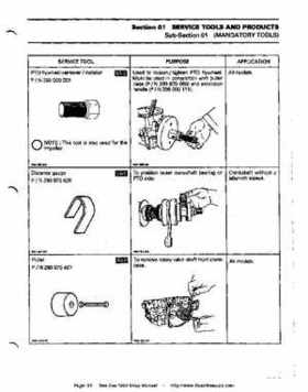 Bombardier SeaDoo 1994 factory shop manual, Page 13