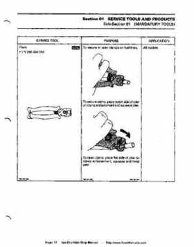 Bombardier SeaDoo 1994 factory shop manual, Page 17