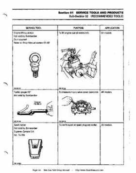 Bombardier SeaDoo 1994 factory shop manual, Page 24