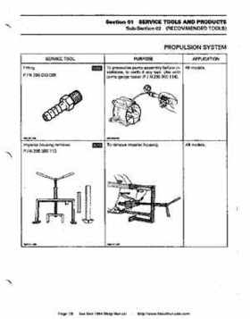 Bombardier SeaDoo 1994 factory shop manual, Page 28