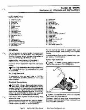 Bombardier SeaDoo 1994 factory shop manual, Page 52