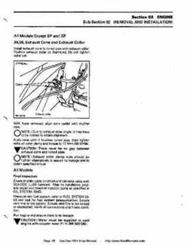 Bombardier SeaDoo 1994 factory shop manual, Page 58