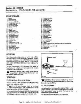 Bombardier SeaDoo 1994 factory shop manual, Page 71
