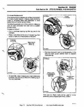 Bombardier SeaDoo 1994 factory shop manual, Page 74