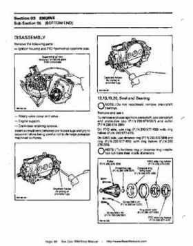 Bombardier SeaDoo 1994 factory shop manual, Page 80
