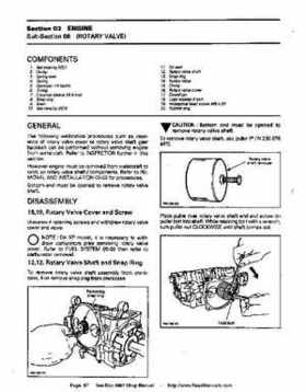 Bombardier SeaDoo 1994 factory shop manual, Page 87