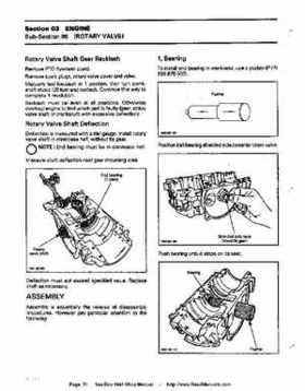 Bombardier SeaDoo 1994 factory shop manual, Page 91