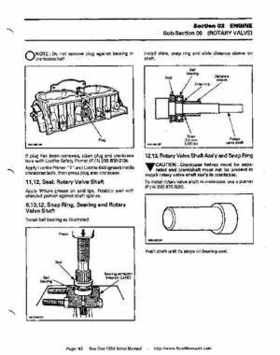 Bombardier SeaDoo 1994 factory shop manual, Page 92