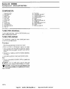 Bombardier SeaDoo 1994 factory shop manual, Page 98