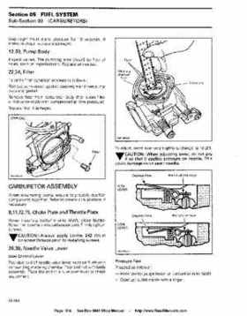 Bombardier SeaDoo 1994 factory shop manual, Page 118