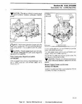 Bombardier SeaDoo 1994 factory shop manual, Page 121