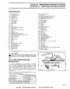 Bombardier SeaDoo 1994 factory shop manual, Page 189