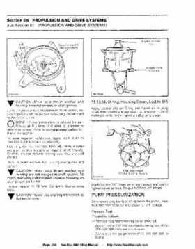 Bombardier SeaDoo 1994 factory shop manual, Page 206