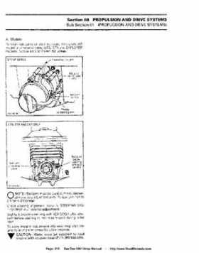 Bombardier SeaDoo 1994 factory shop manual, Page 213