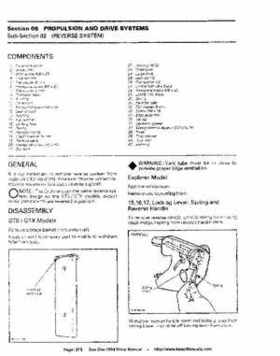 Bombardier SeaDoo 1994 factory shop manual, Page 215