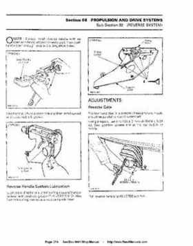 Bombardier SeaDoo 1994 factory shop manual, Page 218